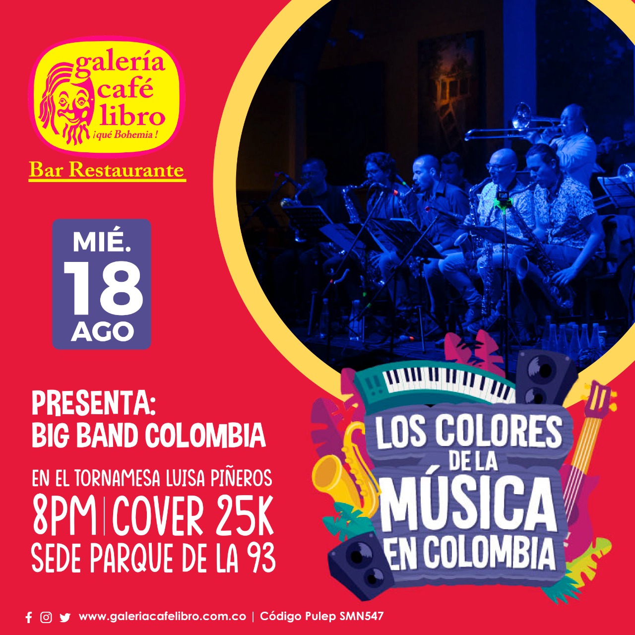 Imagen promoción Big Band Colombia