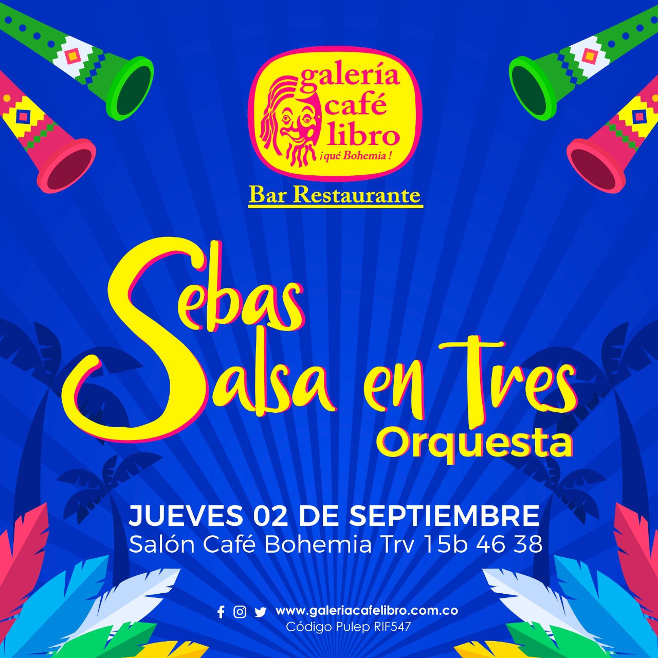 Imagen promoción Sebas salsa en tres orquesta