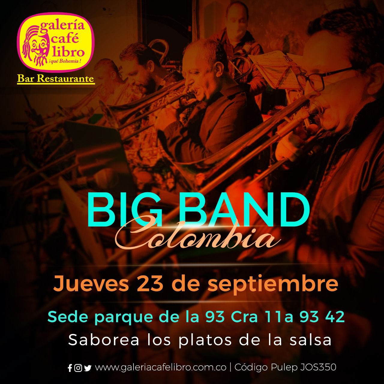 Imagen promoción La big band Colombia