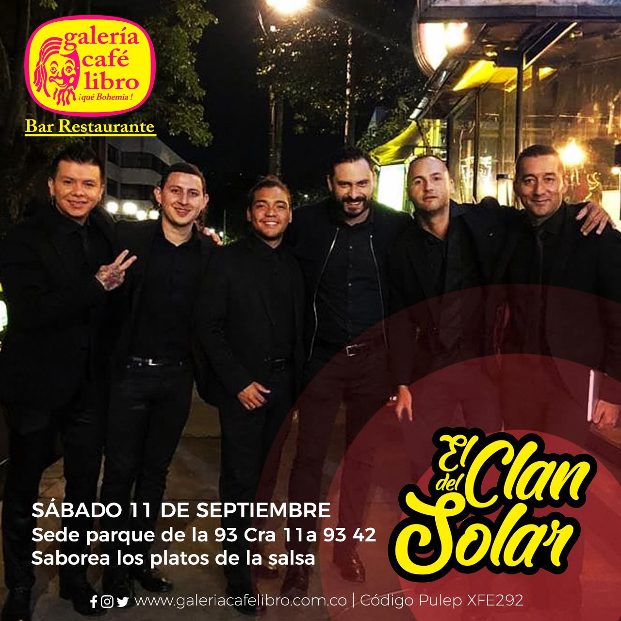 Imagen promoción El Clan del Solar 11 de septiembre