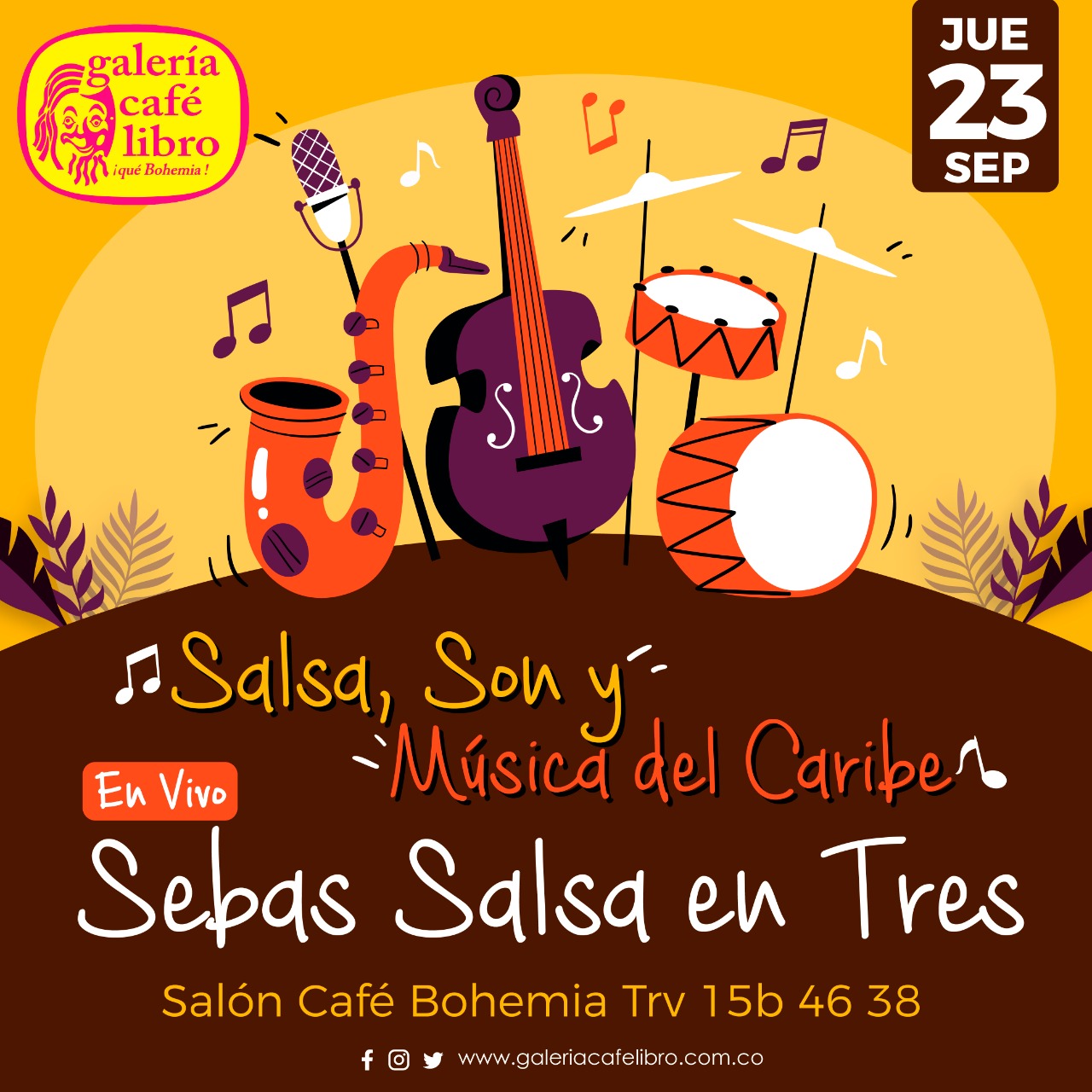 Imagen promoción Sebas salsa en tres orquesta