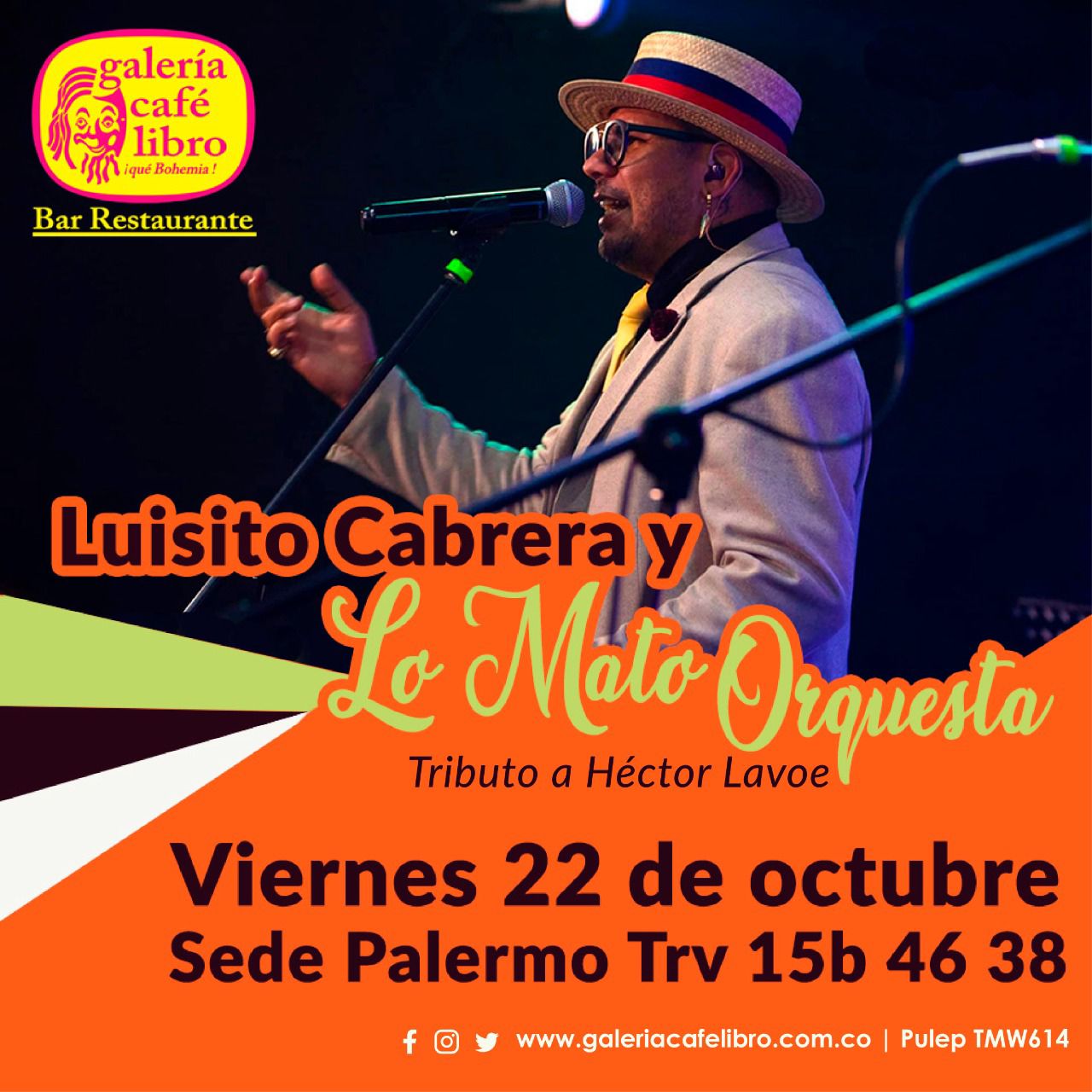 Imagen promoción Luisito Cabrera y lo mato orquesta