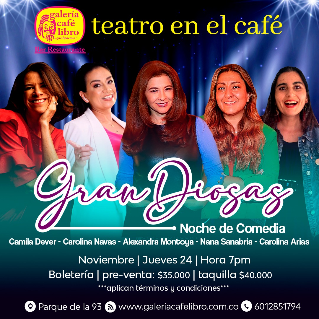 Imagen promoción TEATRO EN EL CAFÉ PRESENTA: GRANDIOSAS