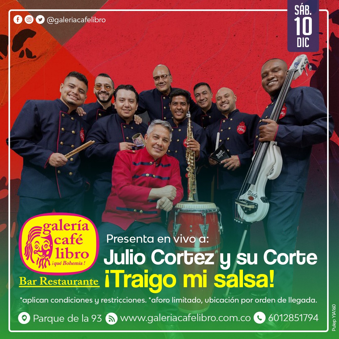 Imagen promoción JULIO CORTEZ Y SU CORTE