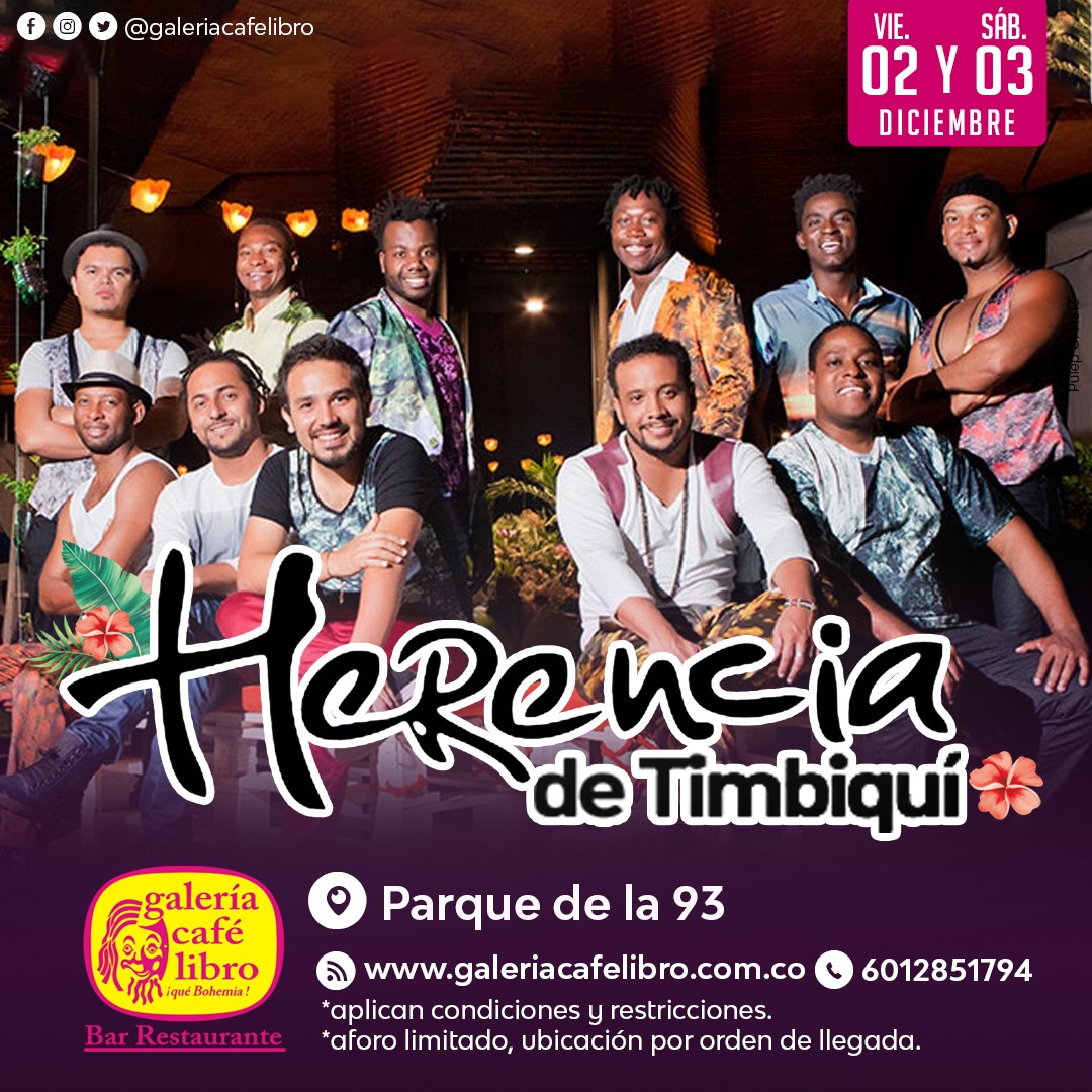 Imagen promoción HERENCIA DE TIMBIQUI VIERNES 2 DE DICIEMBRE