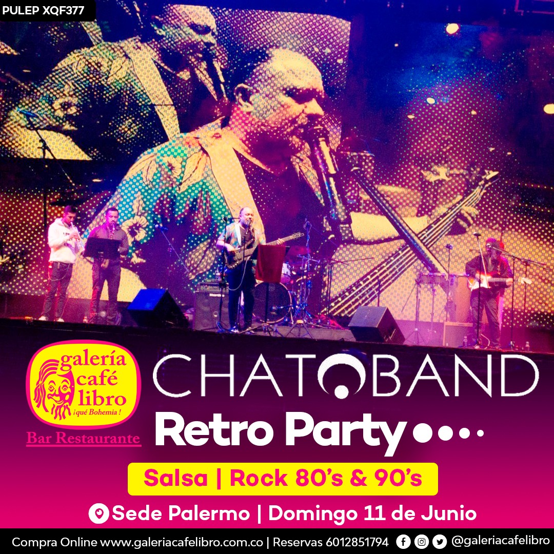 Imagen promoción CHATOBAND RETRO PARTY