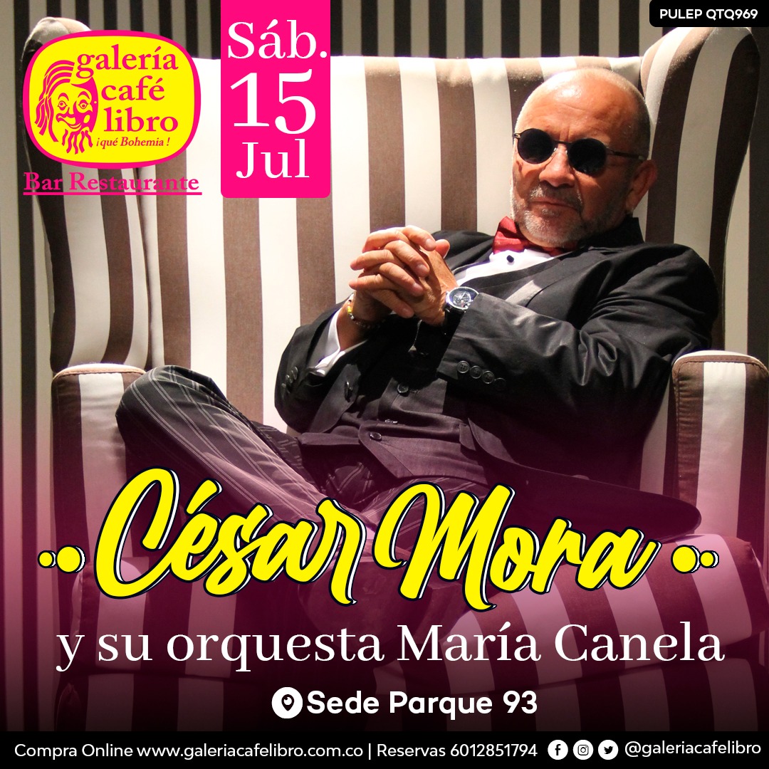 Imagen promoción César Mora y su Orquesta María Canela