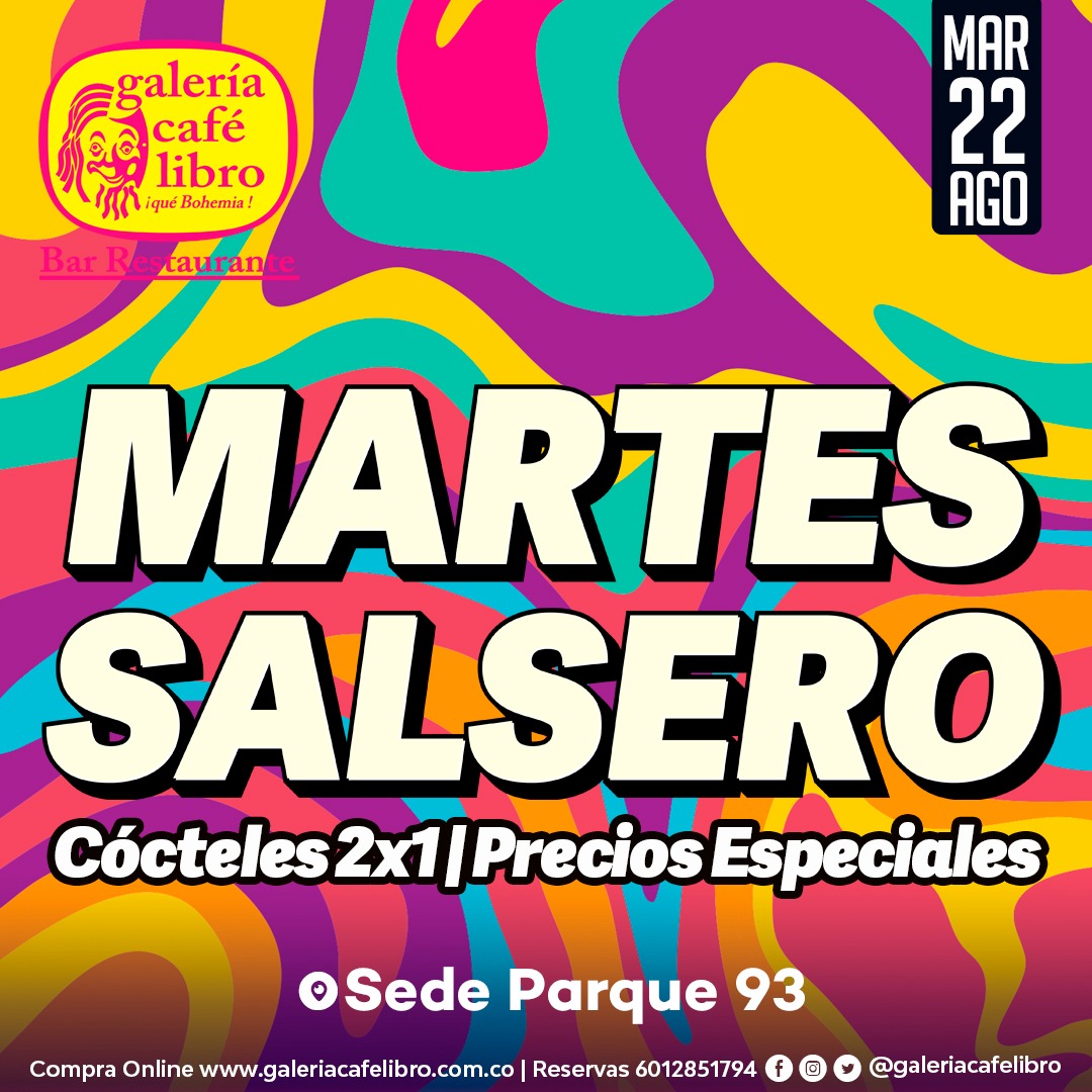 Imagen promoción Sede 93 Martes Salsero "Entrada Libre"