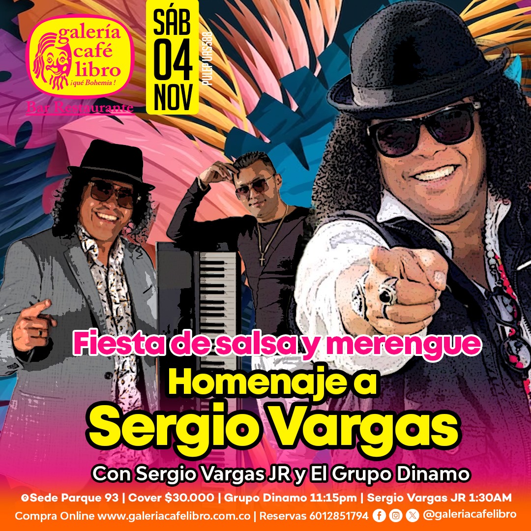 Imagen promoción Noche de Salsa y Merengue "Homenaje a Sergio Vargas"