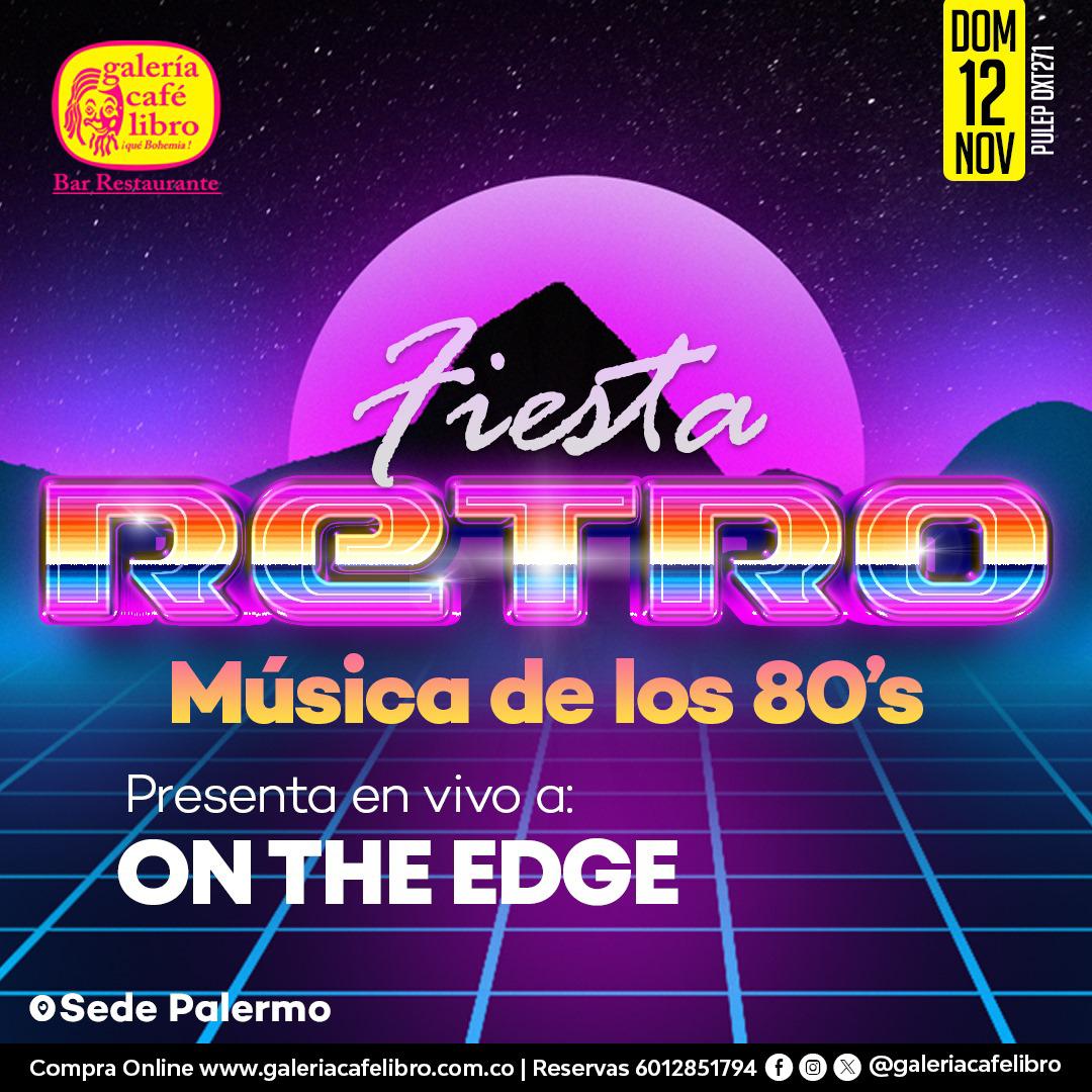 Imagen promoción Fiesta Retro Música de los 80´s