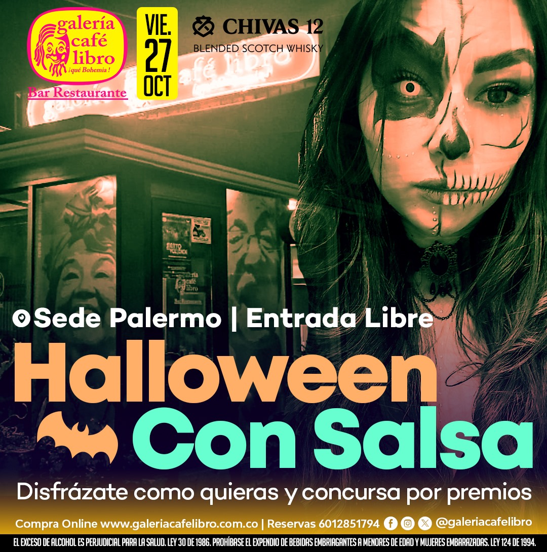 Imagen promoción Sede Palermo "Halloween con Salsa"