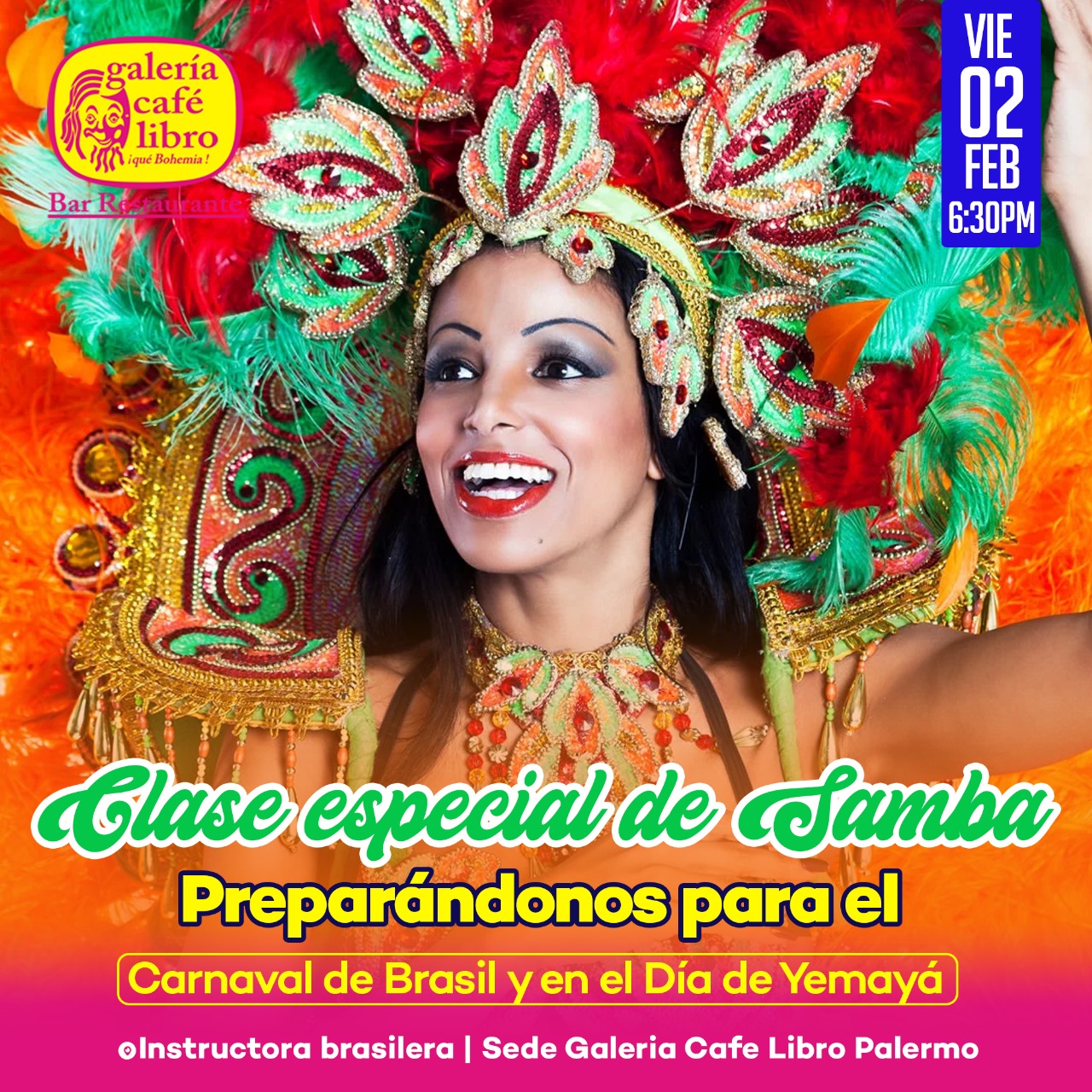 Imagen promoción Clase Especial de Samba