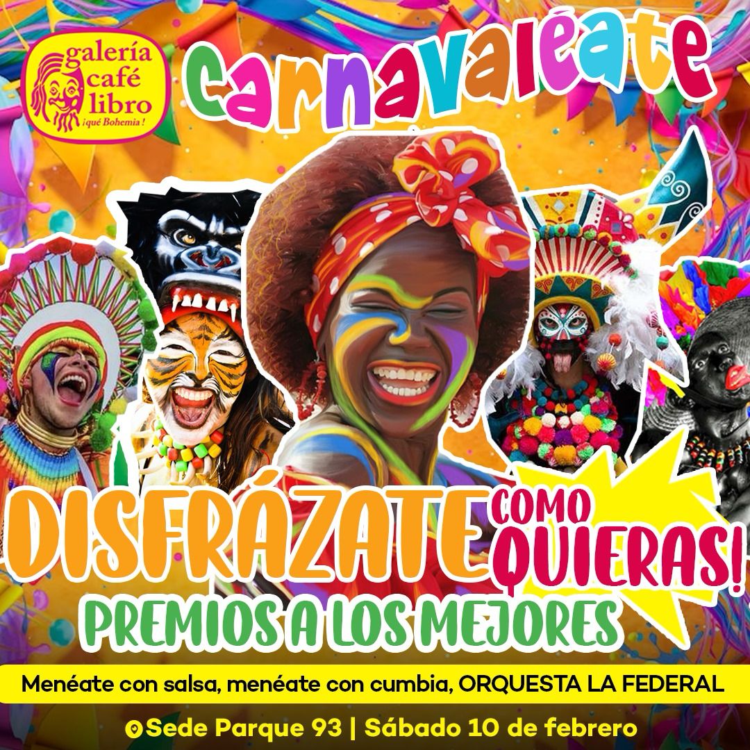 Imagen promoción Carnavaleate con "LA FEDERAL ORQUESTA"