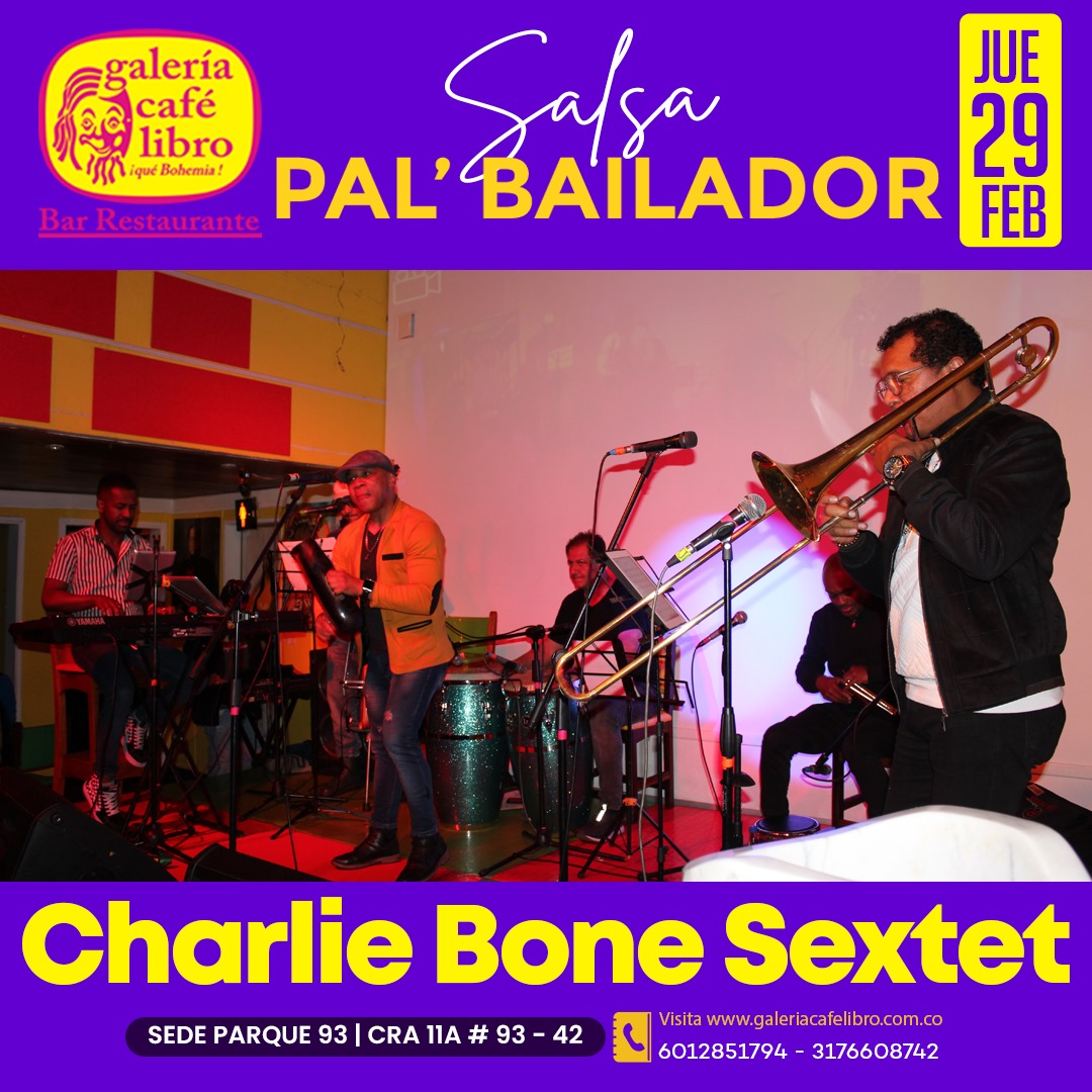 Imagen promoción Charlie Bone Sextet