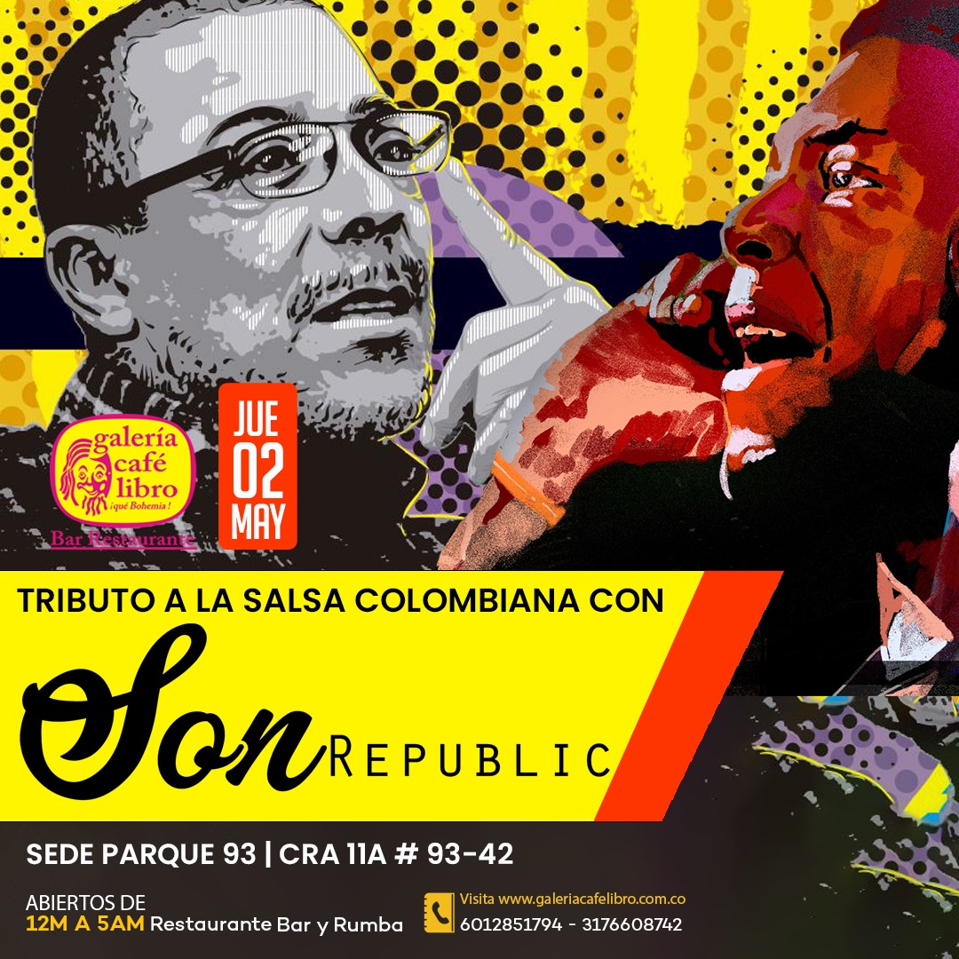 Imagen promoción Tributo a la salsa Colombiana con Son Republic