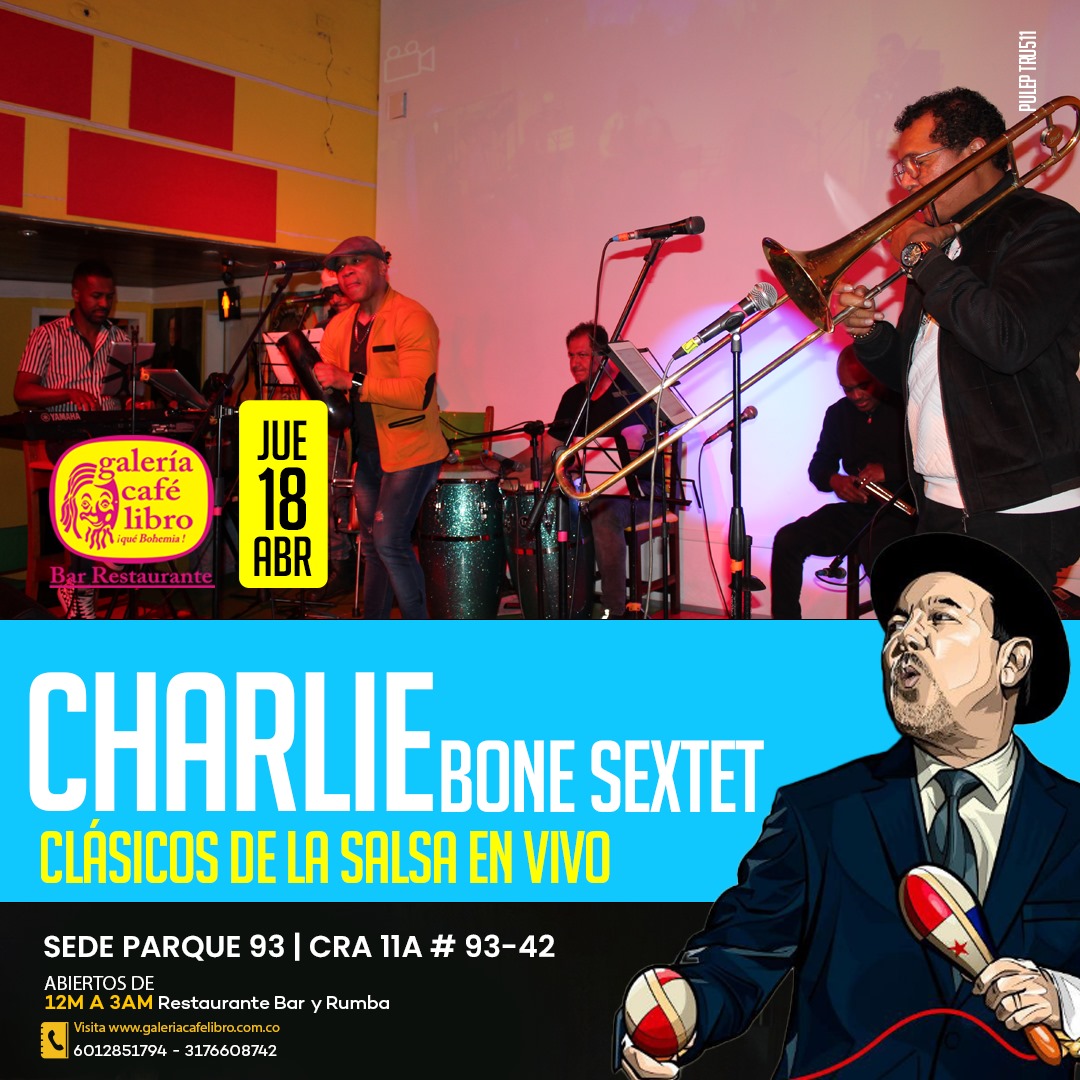 Imagen promoción Charlie Bone Sextet