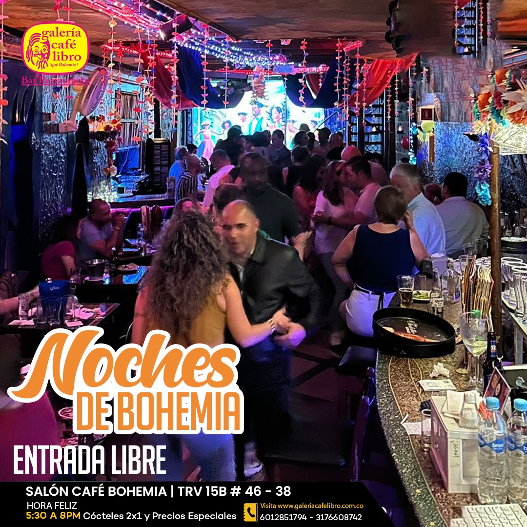 Imagen promoción Salón Café Bohemia "Entrada Libre"