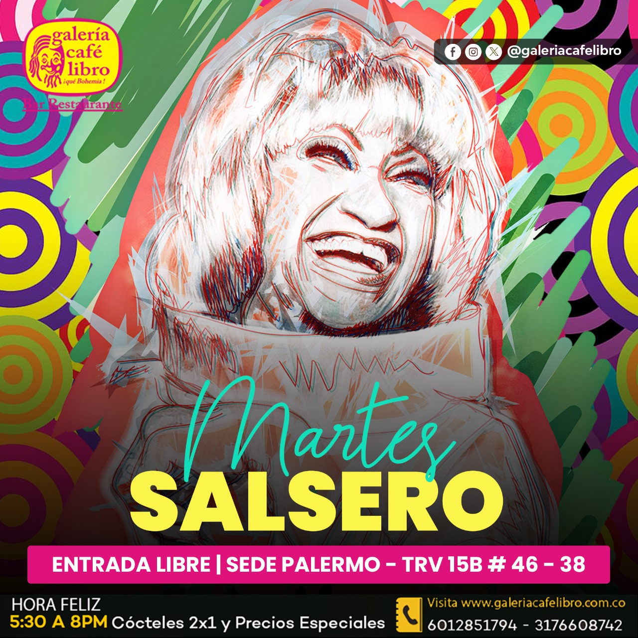 Imagen promoción Martes Salsero sede Palermo