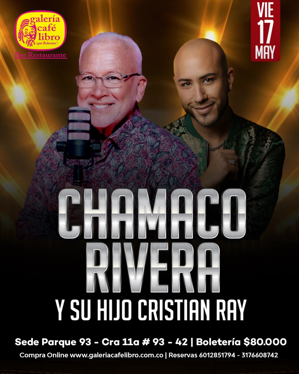 Imagen promoción Chamaco Rivera y su hijo Cristian Ray