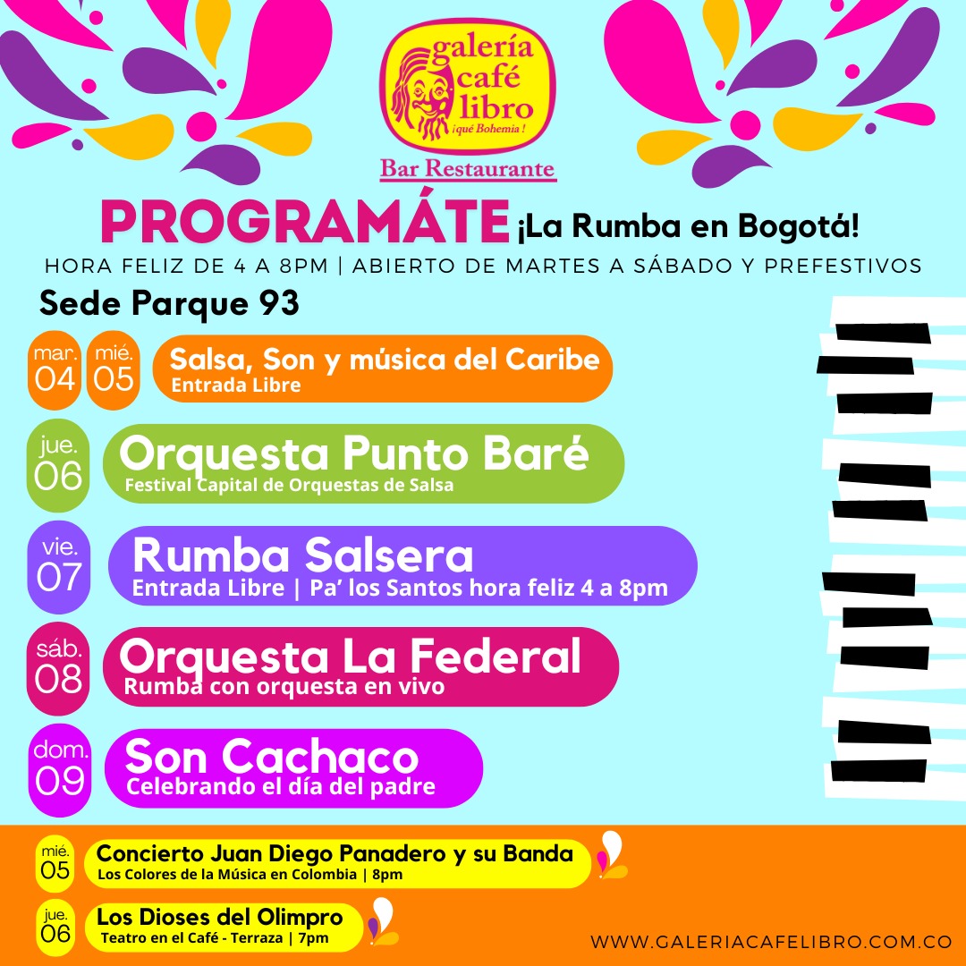 Imagen promoción Prográmate, la rumba en Bogotá