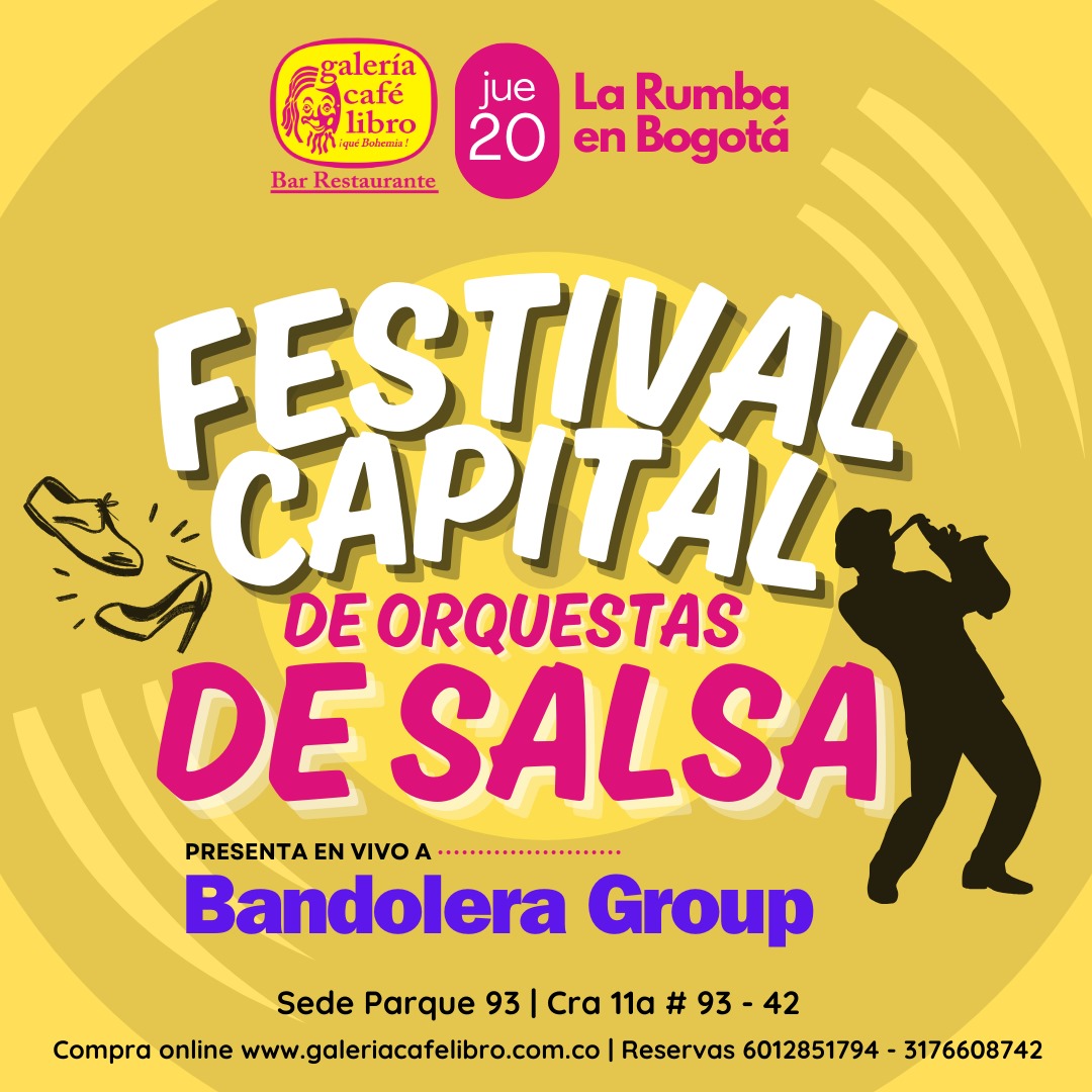 Imagen promoción Festival Capital de orquestas de salsa presenta en vivo a: "Bandolera Group"