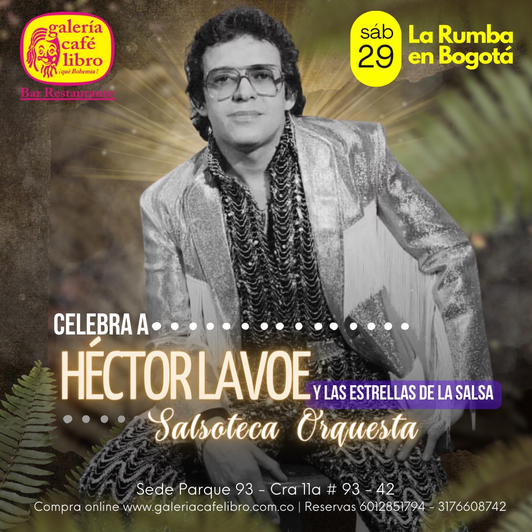 Imagen promoción Salsoteca Orquesta ¡Celebramos a Héctor Lavoe con una rumbita en su honor!