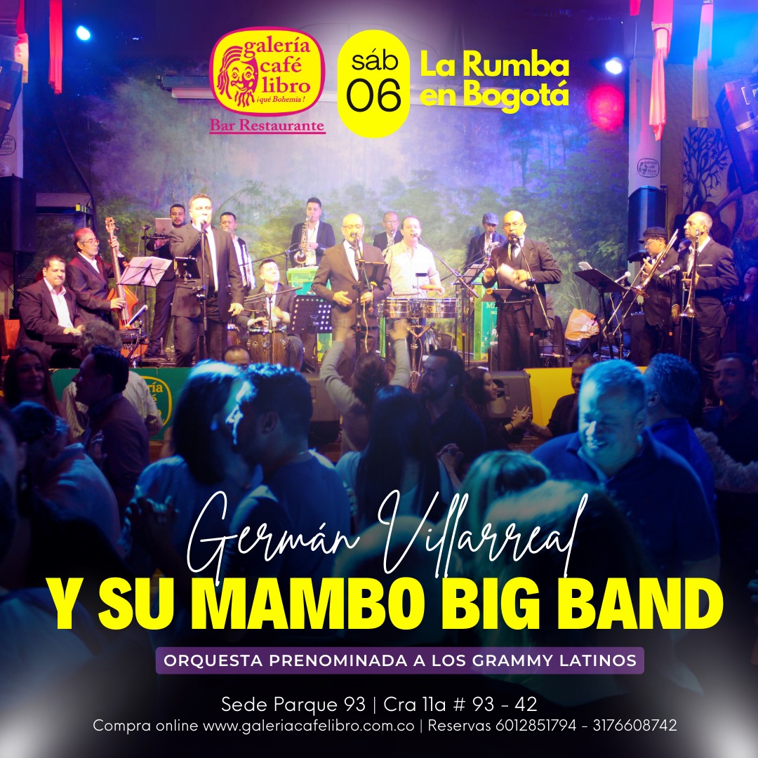 Imagen promoción Germán Villarreal y su Mambo Big Band