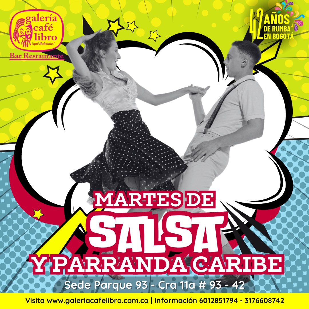 Imagen promoción Martes de Salsa y Parranda del Caribe