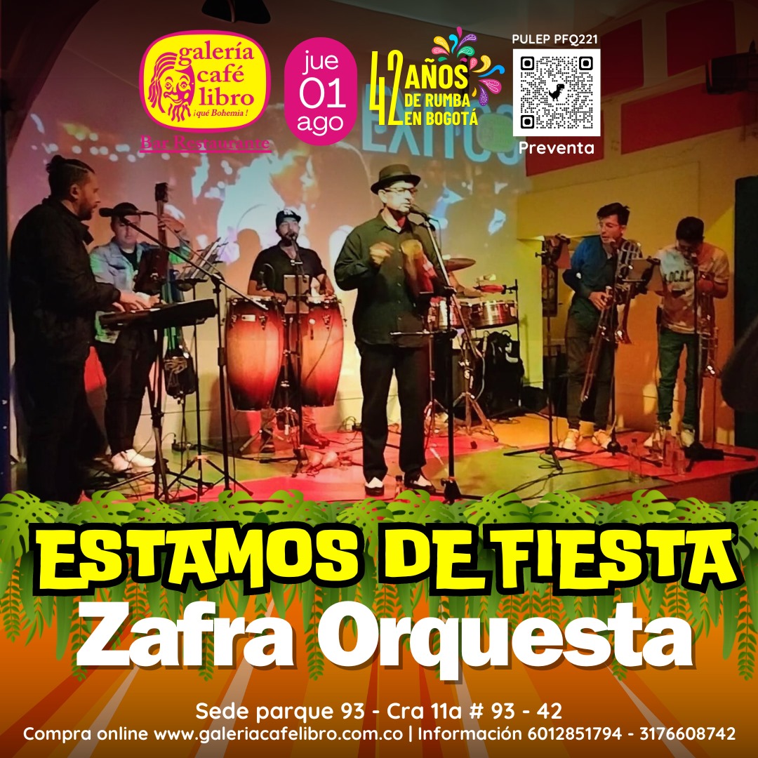 Imagen promoción Estamos de Fiesta con Zafra Orquesta