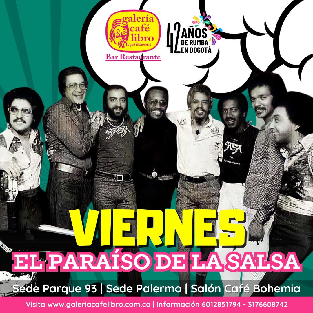 Imagen promoción Viernes "Entrada Libre" en el Paraíso de la Salsa