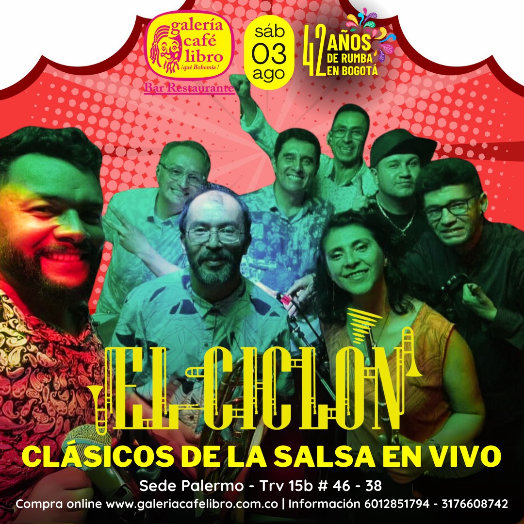 Imagen promoción El Ciclón Orquesta Clásicos de la Salsa en Vivo