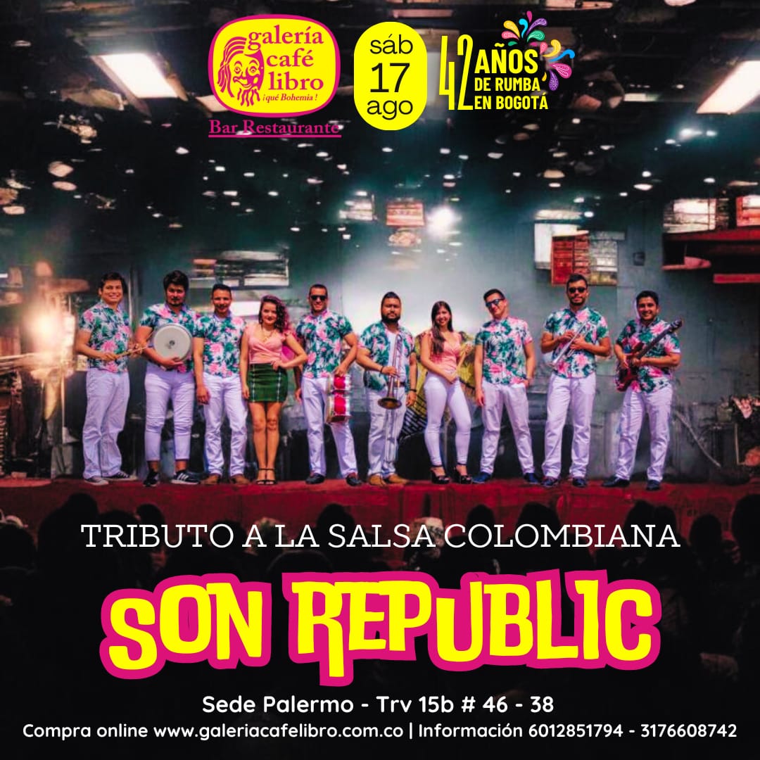 Imagen promoción Son Republic "Tributo a la salsa Colombiana"