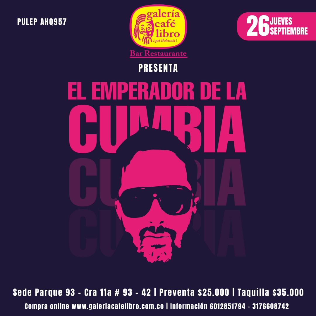 Imagen promoción El Emperador de la cumbia