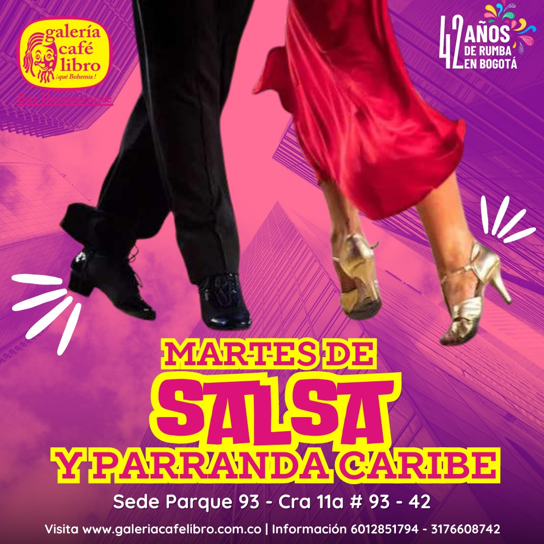 Imagen promoción Martes de Salsa y Parranda del Caribe