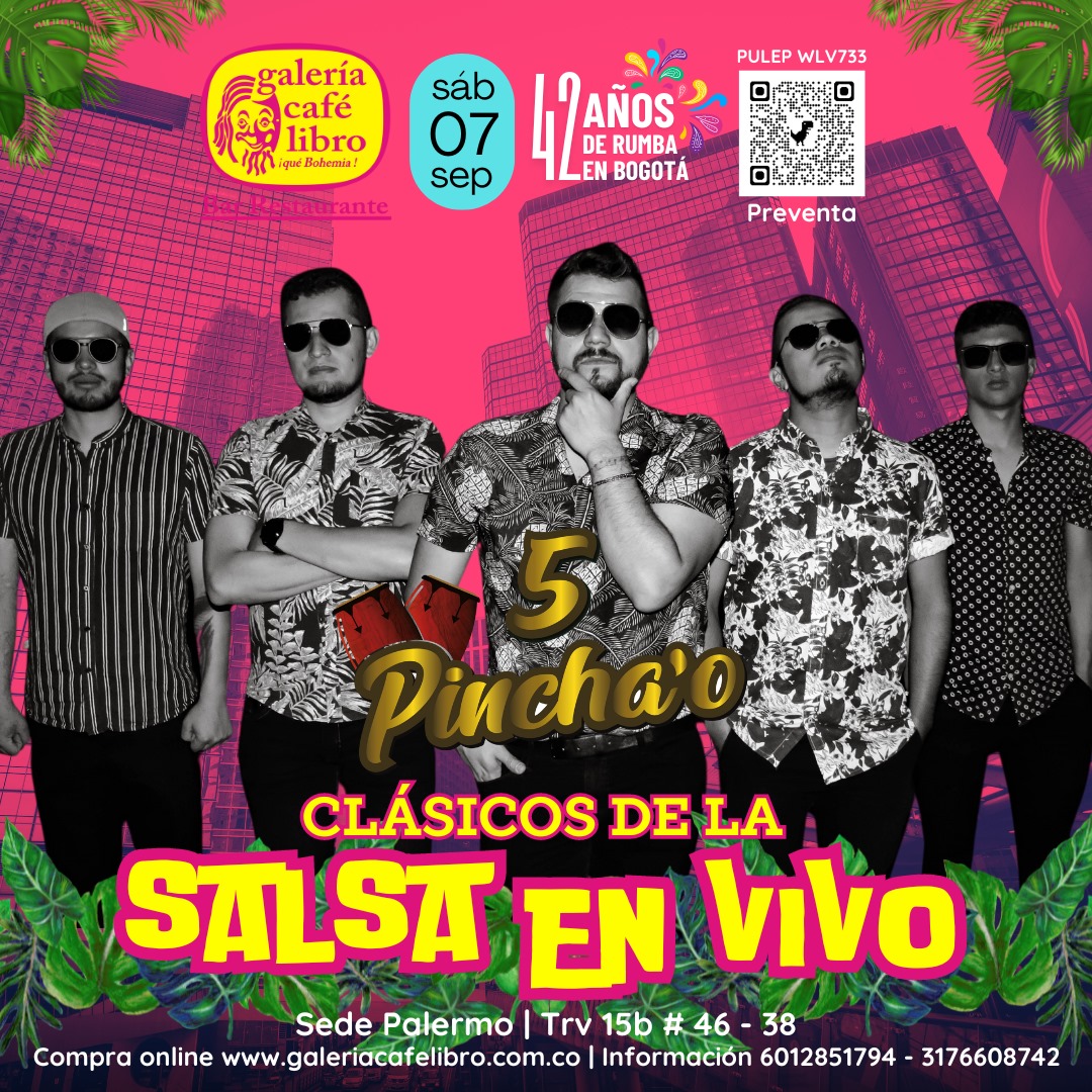 Imagen promoción 5 Pinchao "Clásicos de la salsa en vivo"