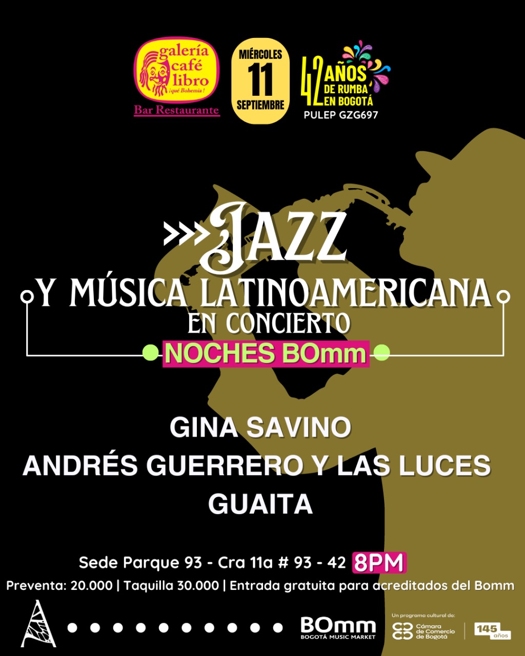 Imagen promoción Jazz y Música Latinoamericana en concierto