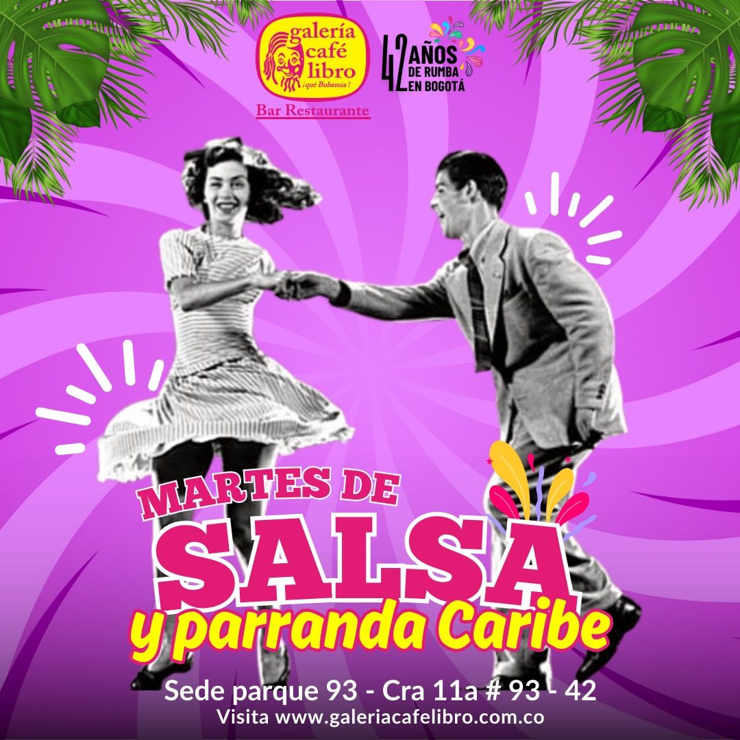 Imagen promoción Martes de Salsa y Parranda del Caribe