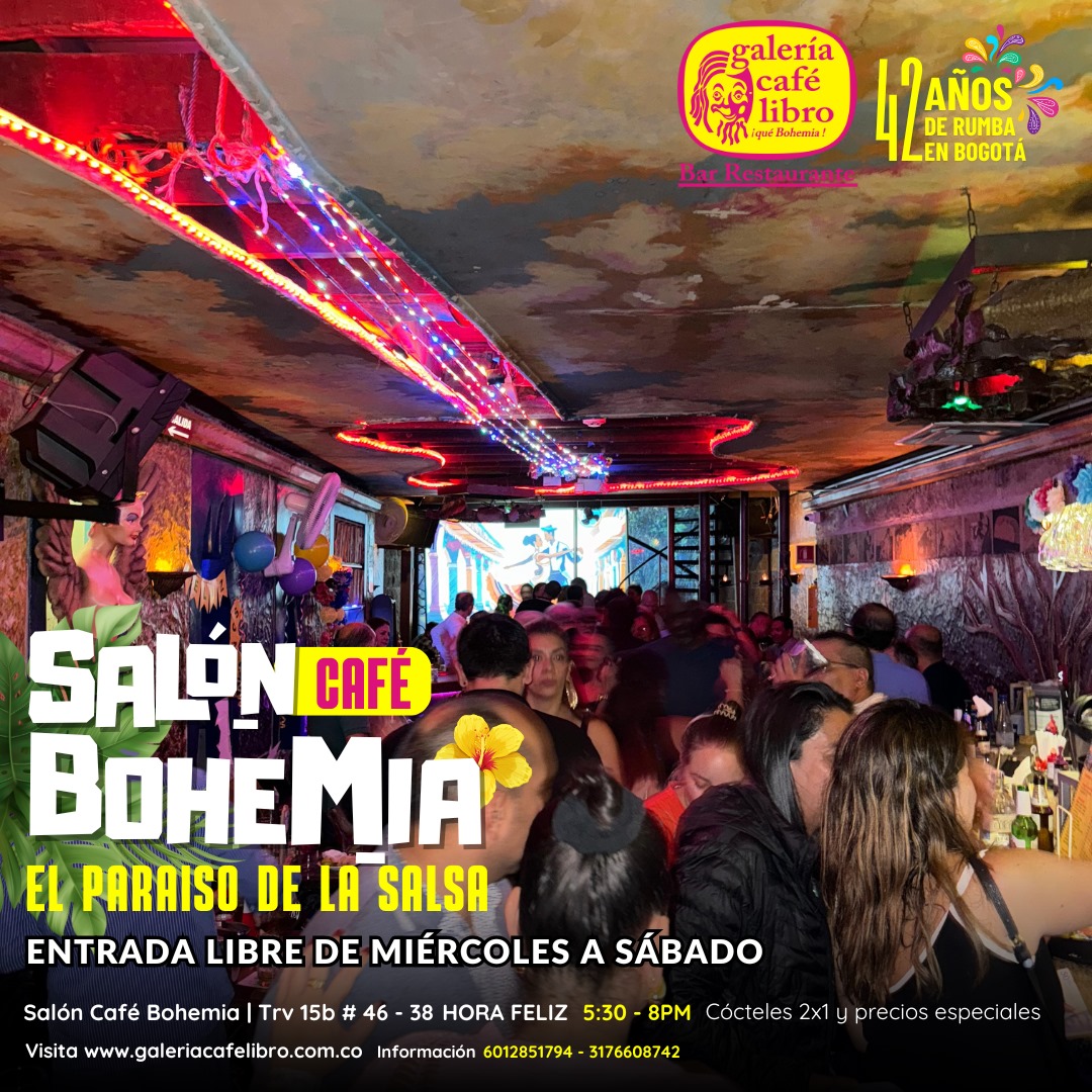 Imagen promoción Salón Café Bohemia "El Paraíso de la Salsa"