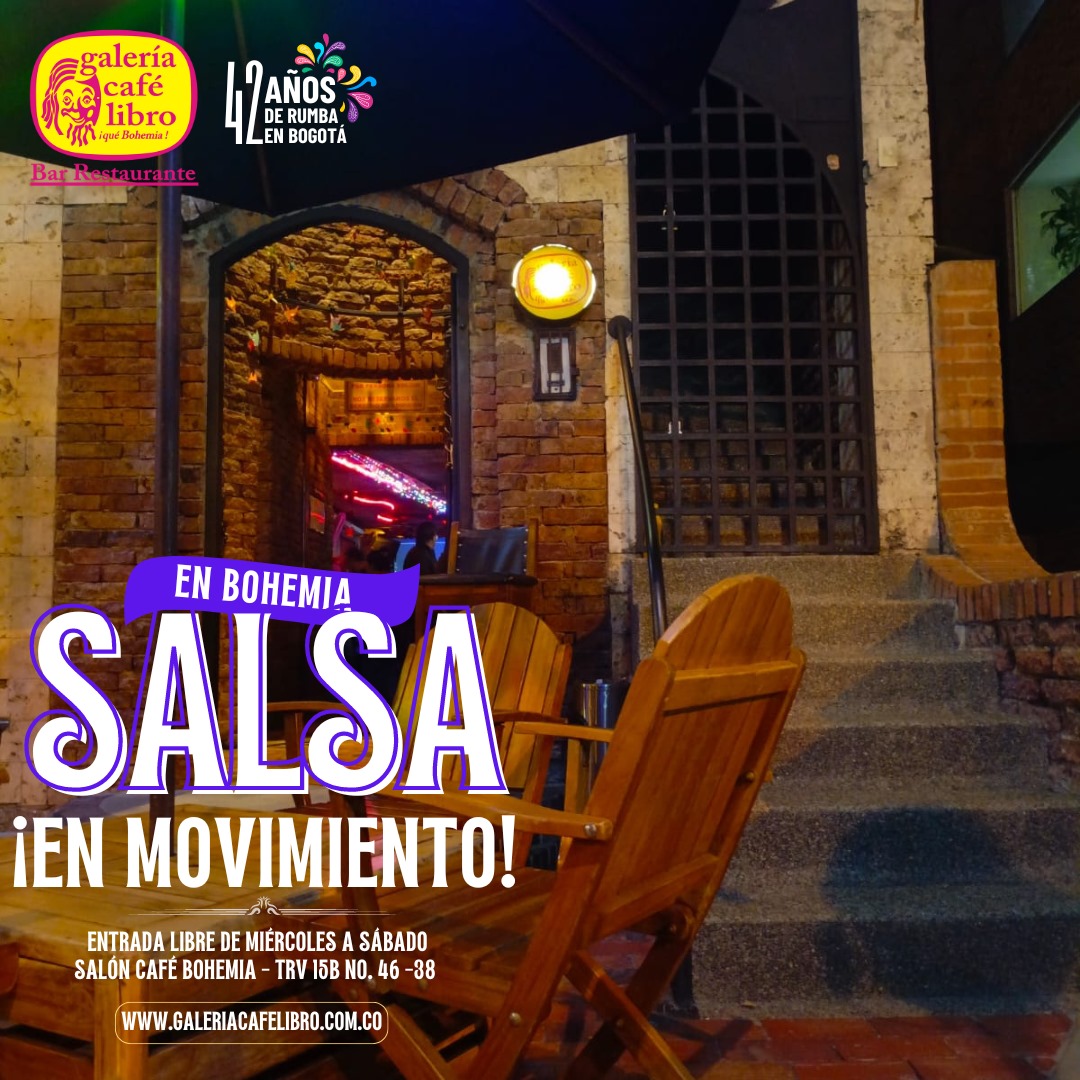 Imagen promoción Salón Café Bohemia "Entrada Libre"