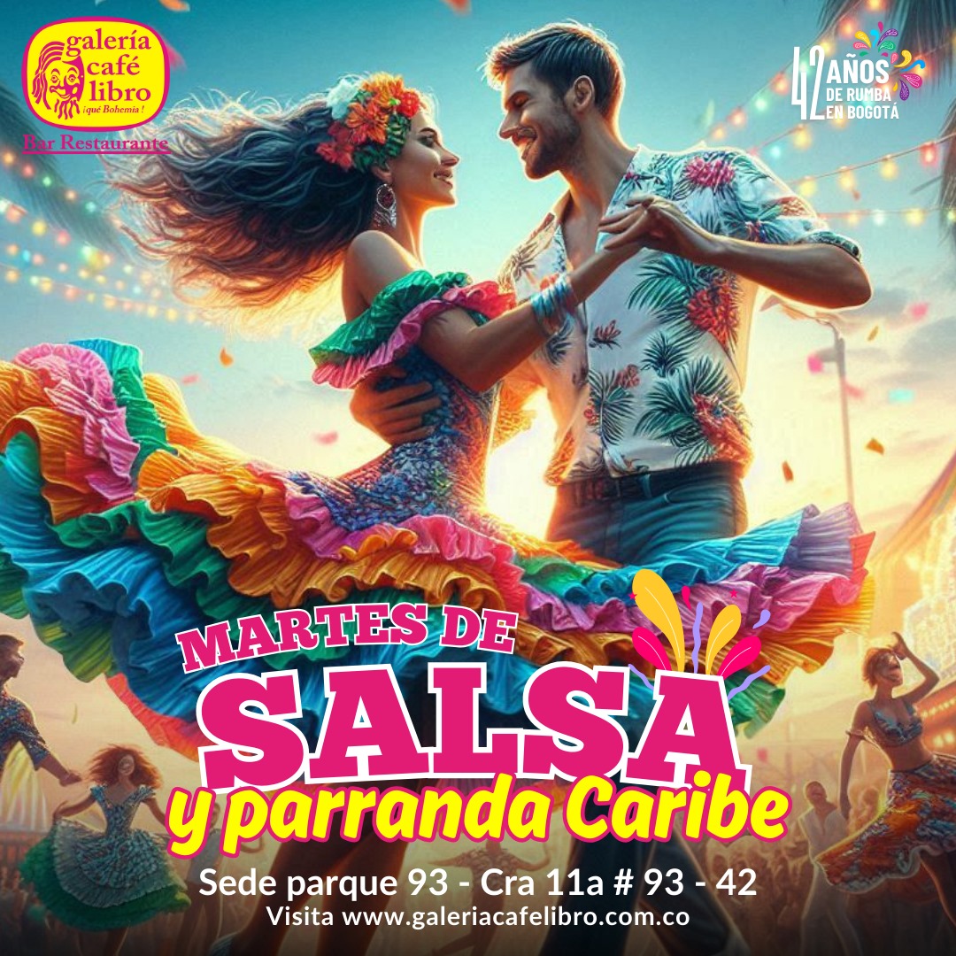 Imagen promoción Martes de Salsa y Parranda del Caribe