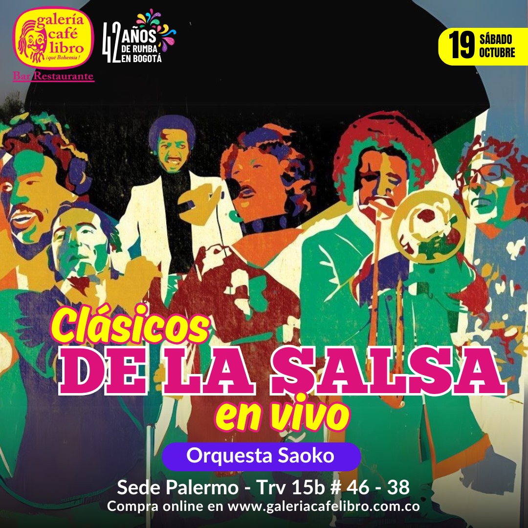 Imagen promoción Orquesta Saoko clásicos de la salsa en vivo