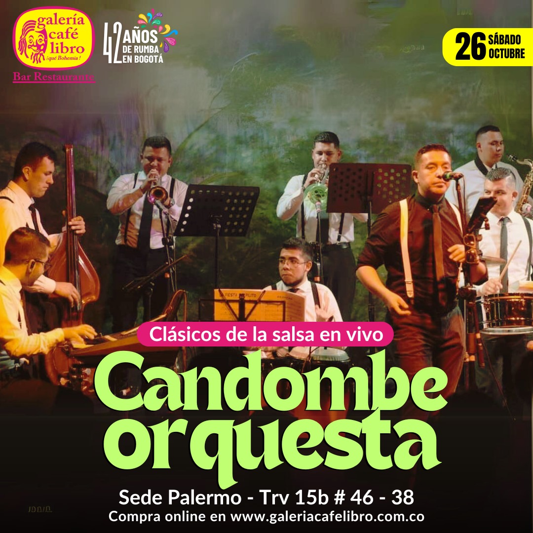 Imagen promoción Candombe orquesta clásicos de la salsa en vivo