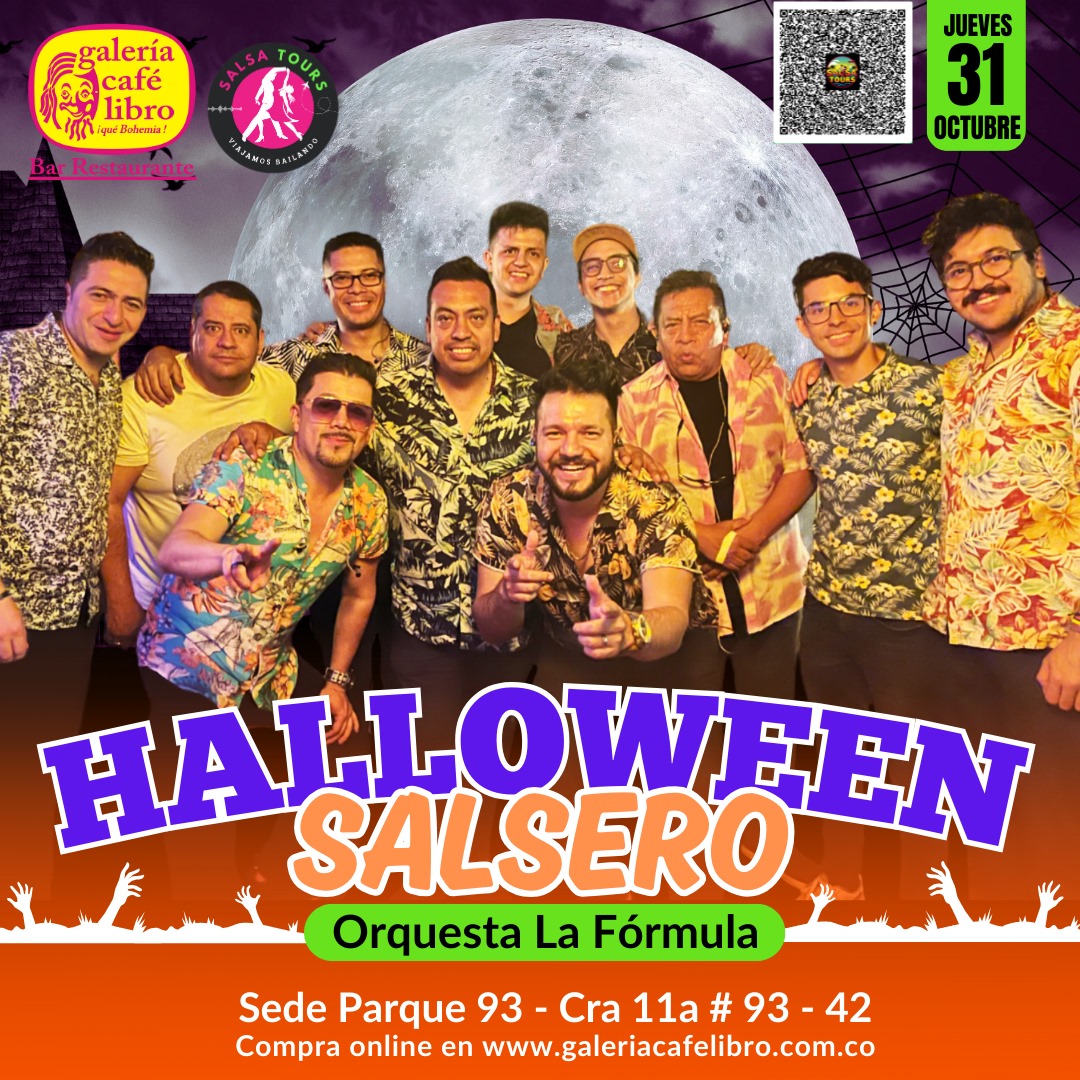 Imagen promoción Halloween Salsero con "La Formula Orquesta"