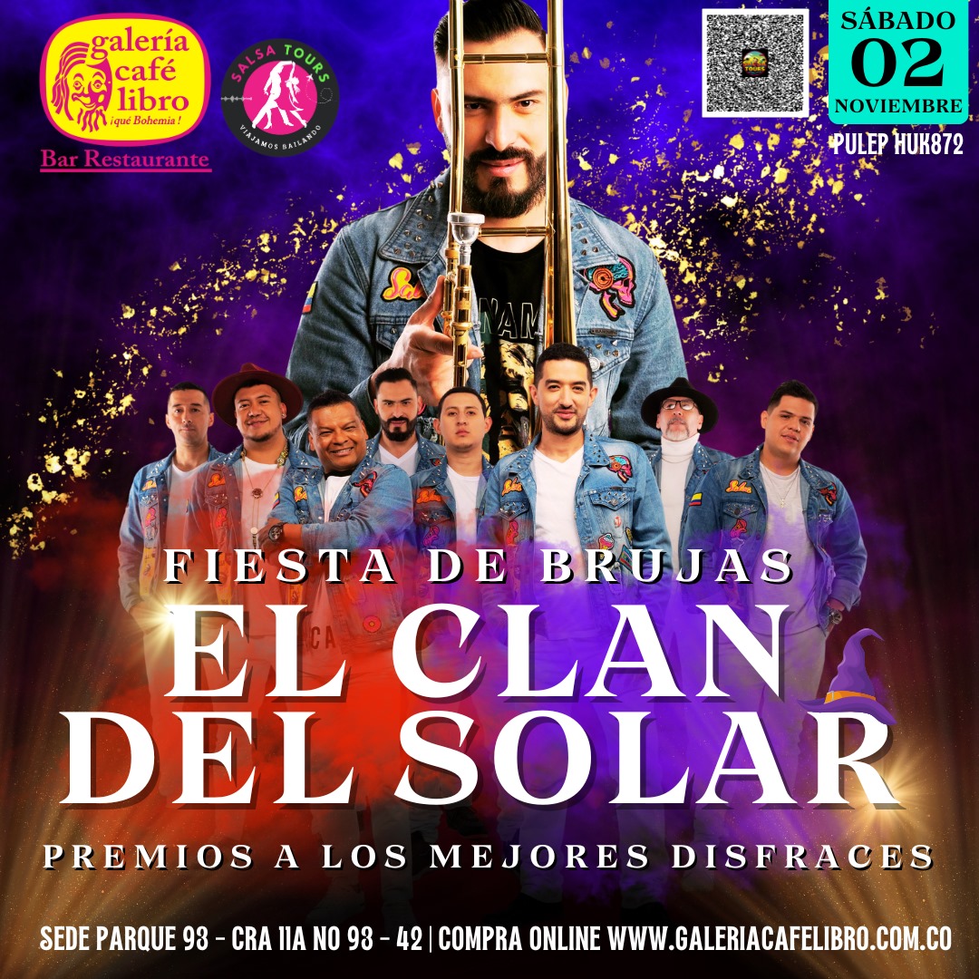 Imagen promoción Fiesta de Brujas con "El Clan del Solar"