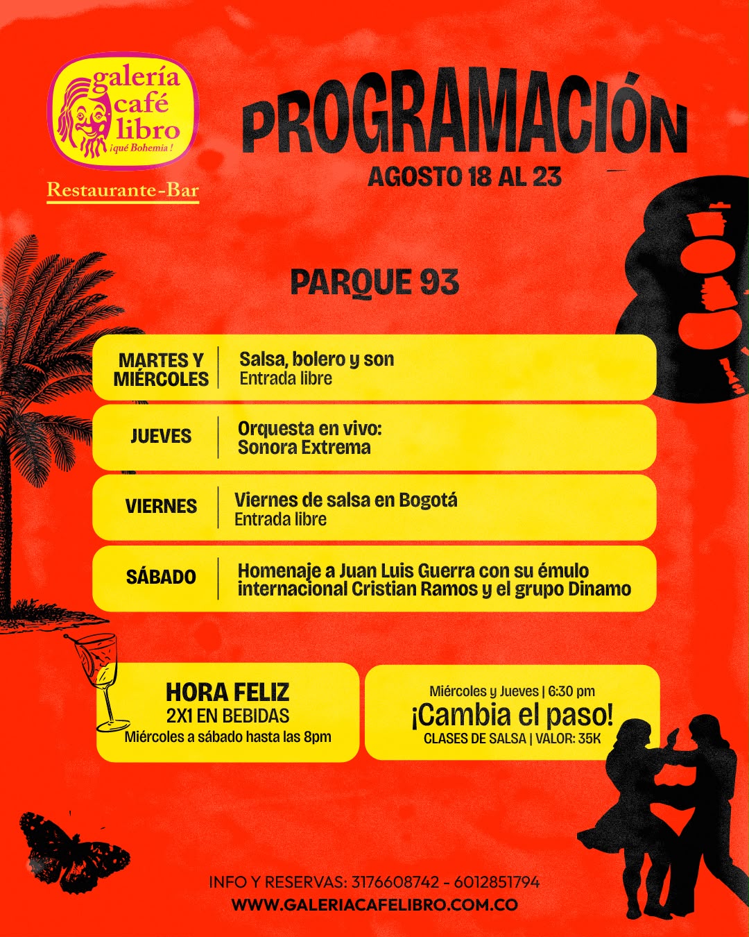 Noticia - Galería Café Libro Programación Semanal 93
