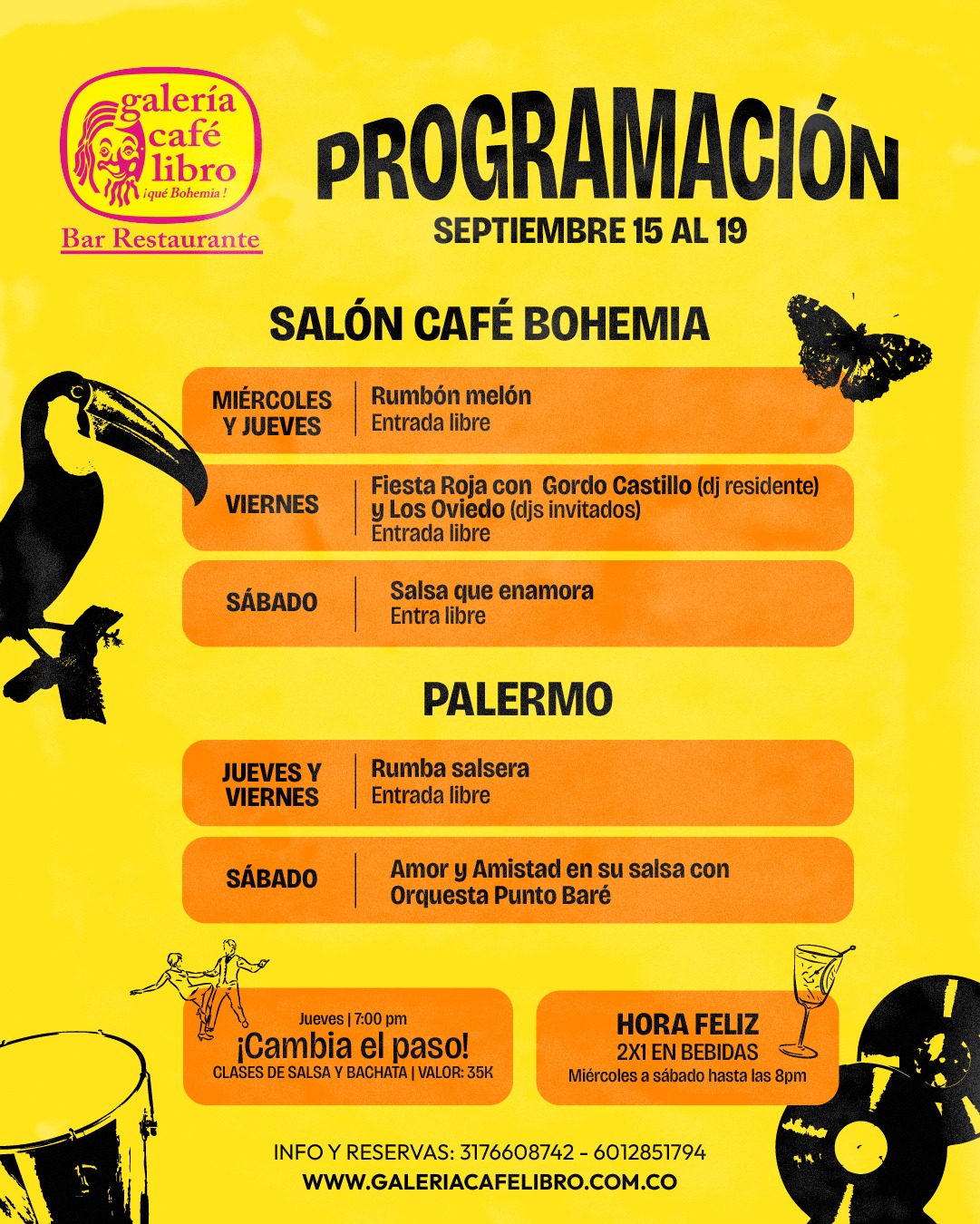 Noticias - Galería Café Libro Programación Semanal Palermo