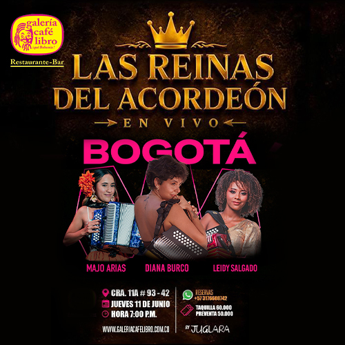 Galería Café Libro - Banner Las Reinas del Vallenato