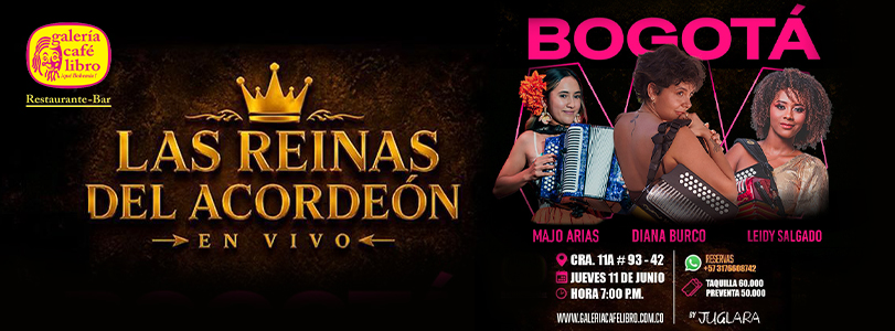 Galería Café Libro - Banner Las Reinas del Vallenato