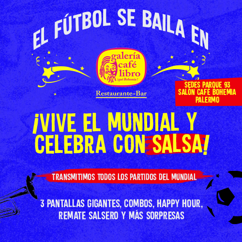 Galería Café Libro - Banner EL FUTBOL SE BAILA