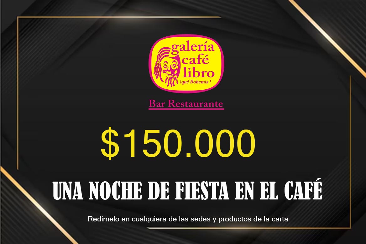 Bonos Regalo - Galería Café Libro Bono regalo $ 150.000